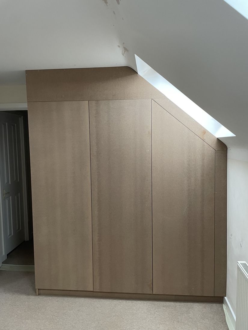 Bespoke wardrobe construction