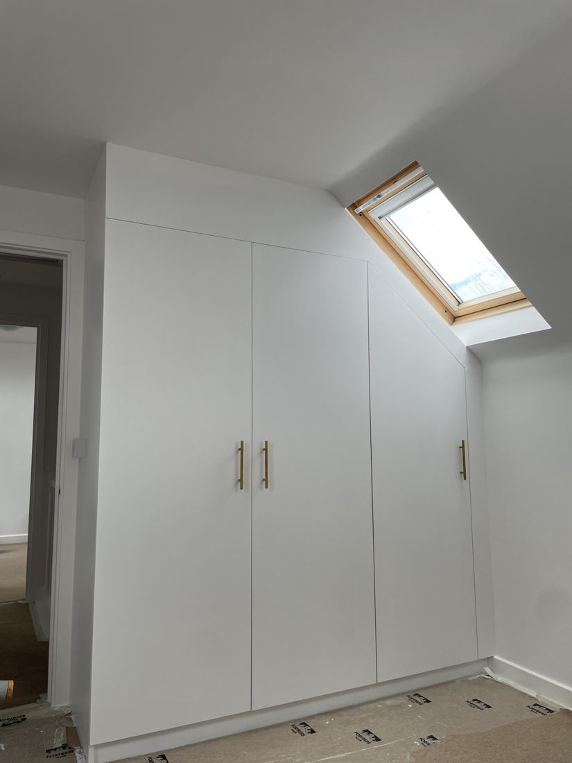 Completed fitted wardrobes